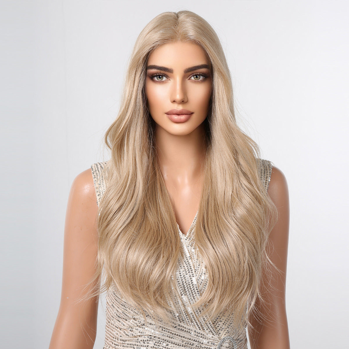 Long Ombre Blonde Lace Front Wig for Women BL66060-1