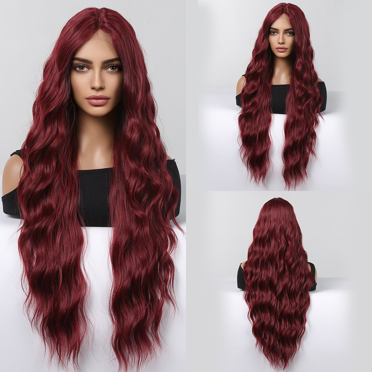 Long Reddish Brown Lace Women's Wig Without Wig HC11059-6