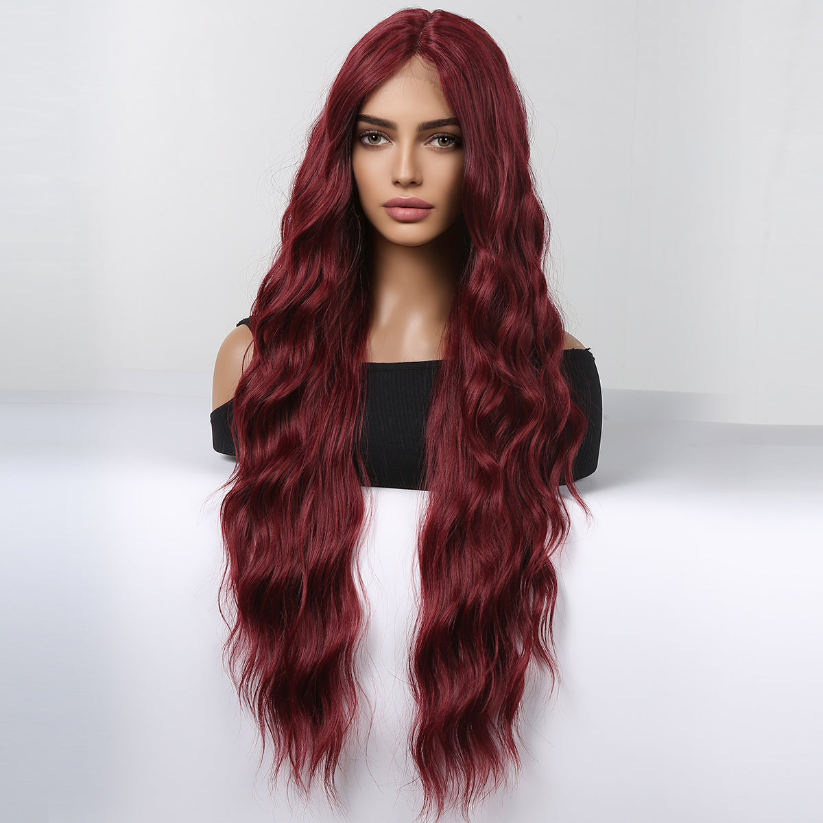 Long Reddish Brown Lace Women's Wig Without Wig HC11059-6