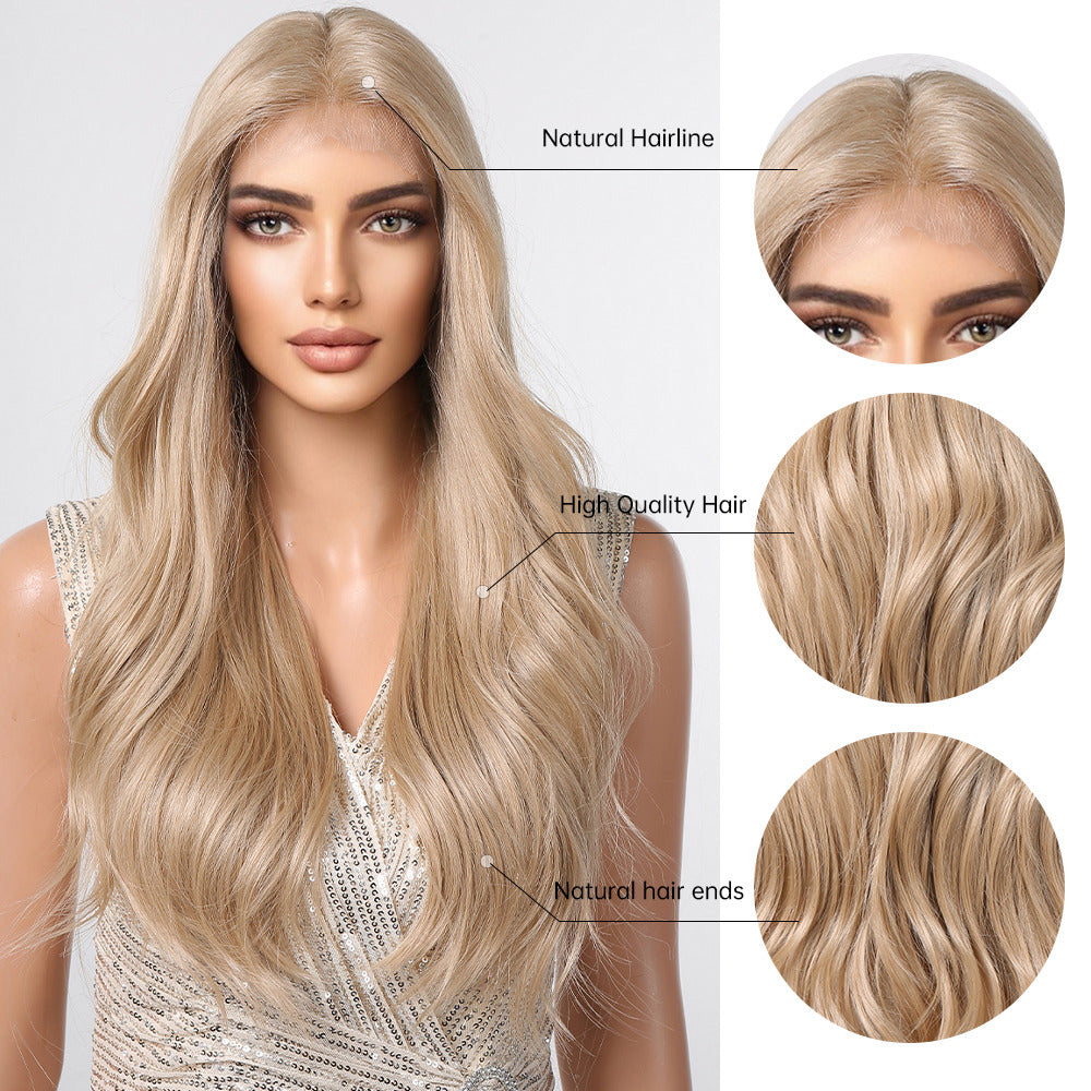 Long Ombre Blonde Lace Front Wig for Women BL66060-1