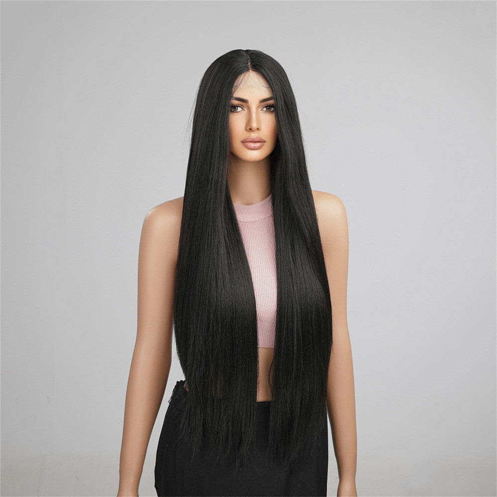 Long Black Lace Women's Wig Without Wig