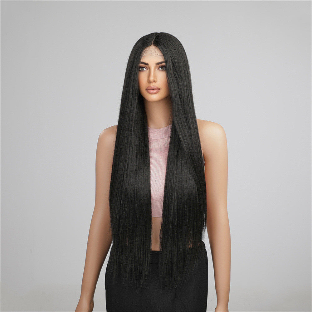 Long Black Lace Women's Wig Without Wig