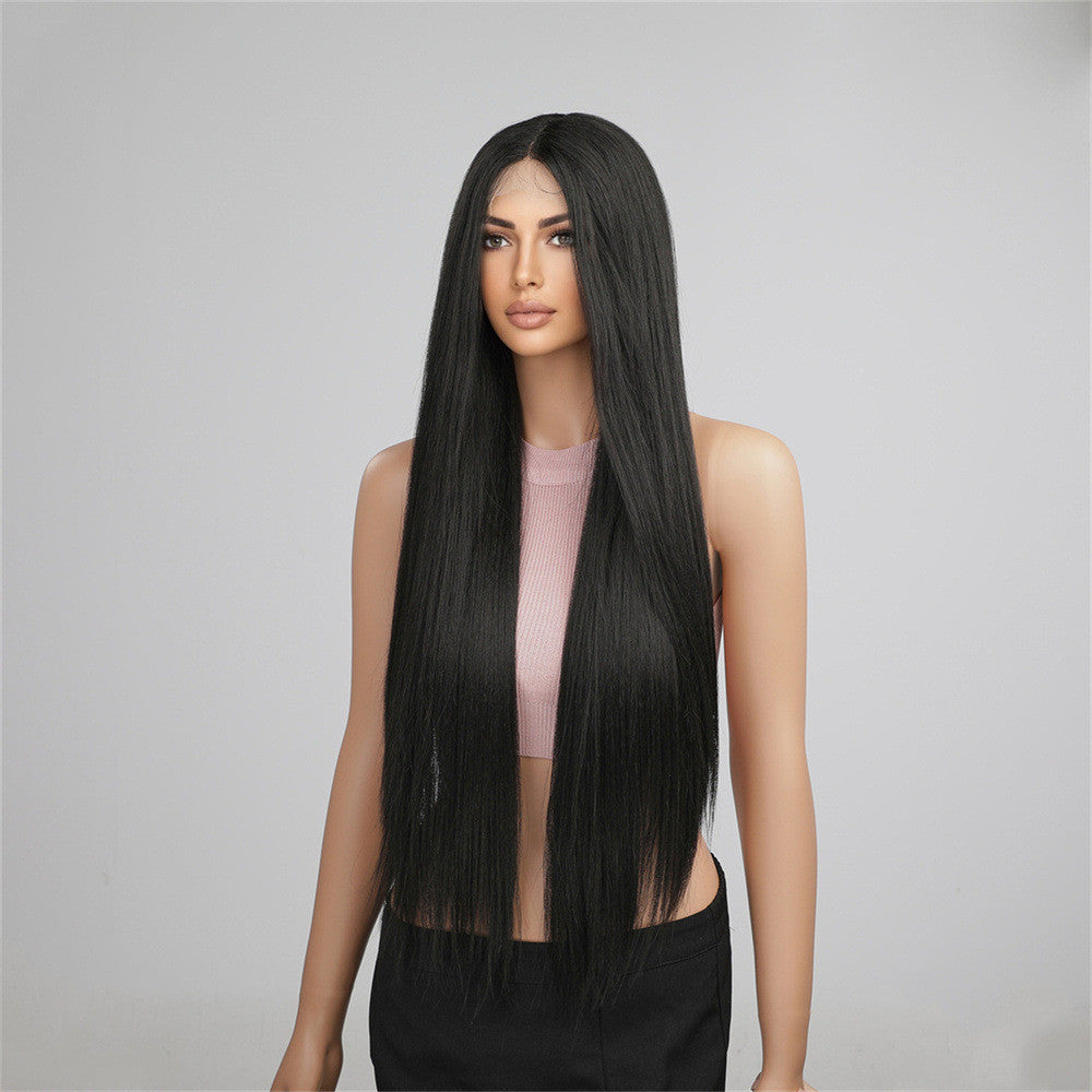 Long Black Lace Women's Wig Without Wig